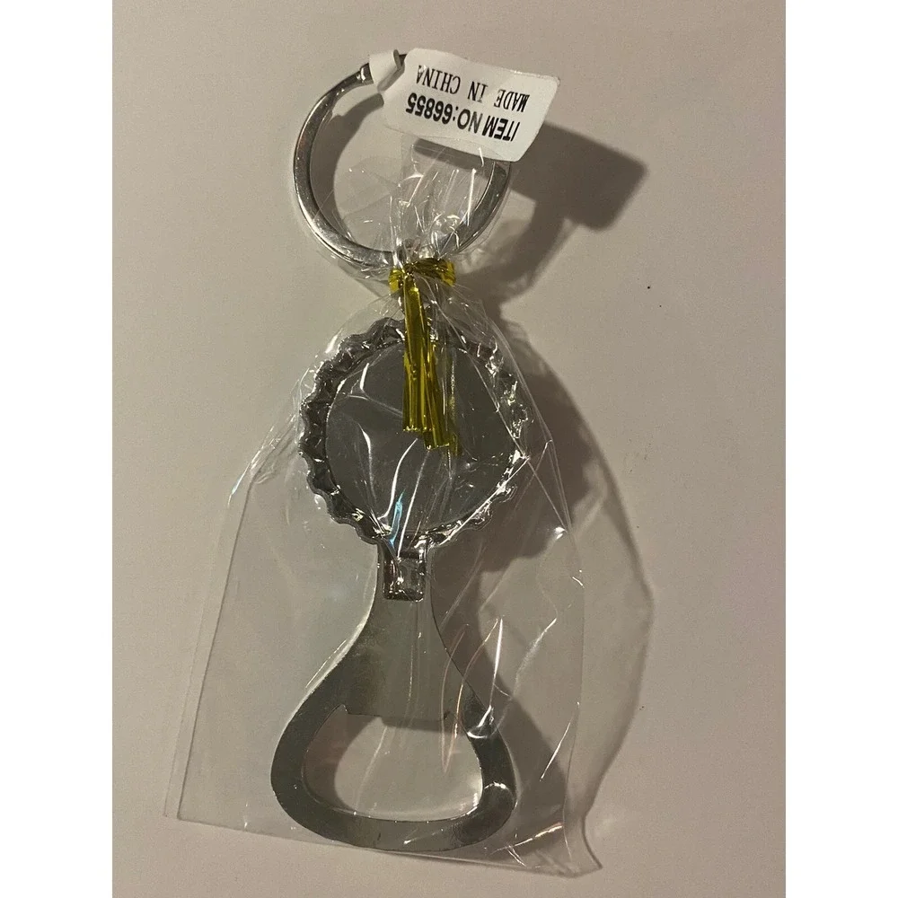 Rico Puerto Rico Flag Bottle Opener Keychain Mens Multicolor Metal Key Ring